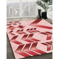 thumbnail image 2 of Ahgly Company Indoor Square Patterned Grapefruit Red Area Rugs, 8' Square, 2 of 6