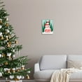 thumbnail image 2 of Happy Holidays Happy Snowman Holiday Graphic Art Gray Framed Art Print Wall Art, 2 of 7