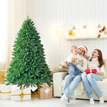 Gymax 5ft 600 Hinged Tips Artificial Christmas Fir Tree Patio Home