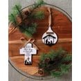 thumbnail image 2 of Lighthouse Christian Products for There is Born to You This Day White and Black 5 x 3.5 MDF and Resin Christmas Ornament, 2 of 2