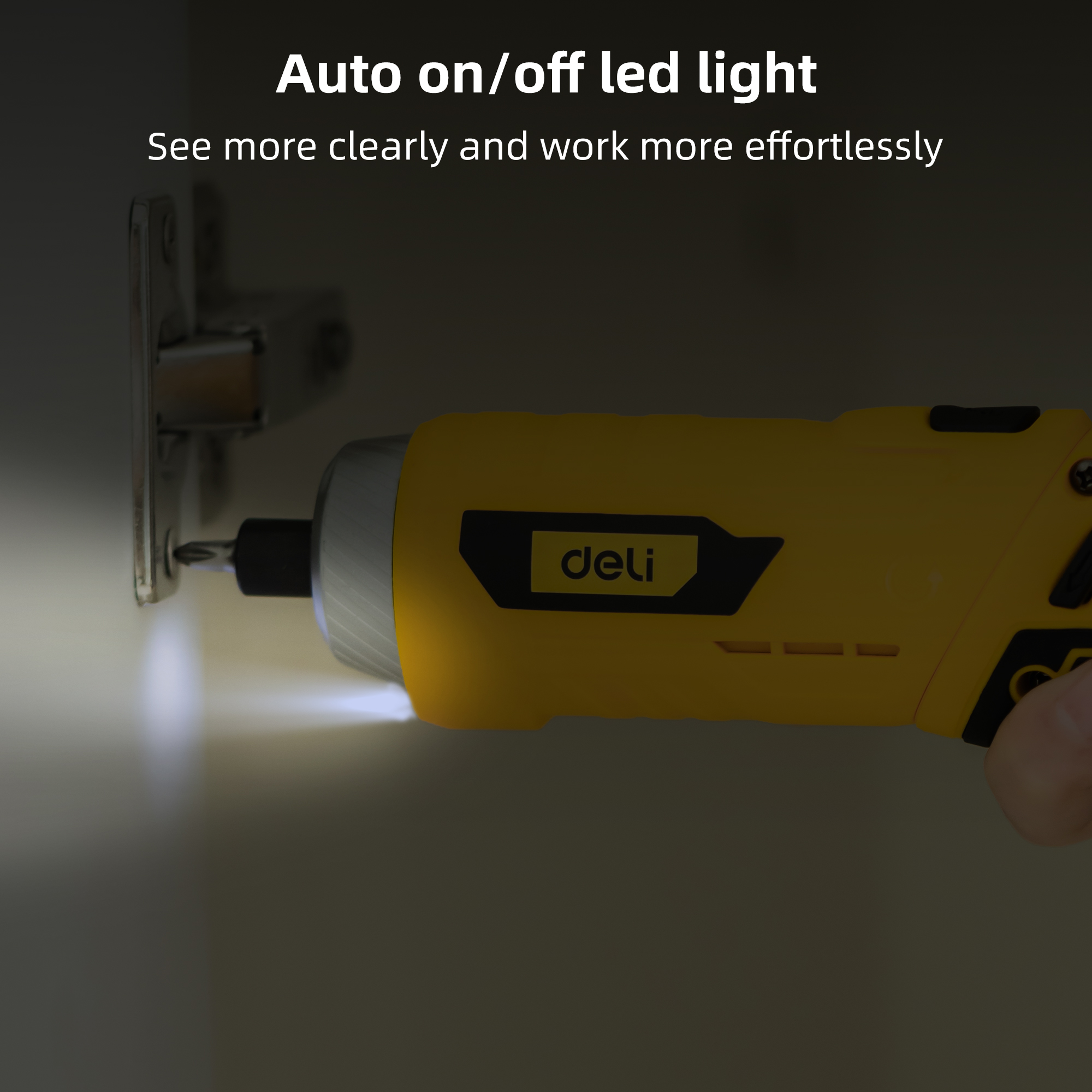 Deli 3.6V USB Cordless Electric Screwdriver Set, 11-Piece photo 3