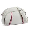 thumbnail image 1 of Bandolera BOSTANTEN Baseball de piel vegana, color blanco, 1 of 4