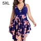 thumbnail image 2 of Advancent Traje de baño de una pieza de alta elasticidad para mujer, traje de baño para playa, traje de baño, ropa de playa Traje de baño Armada, 1 5XL, 2 of 4