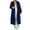 Dark Blue, variant on Womens Long Hooded Cardigan Sweaters Oversized Fall Solid Color Cardigans Open Front Knit Coats Black