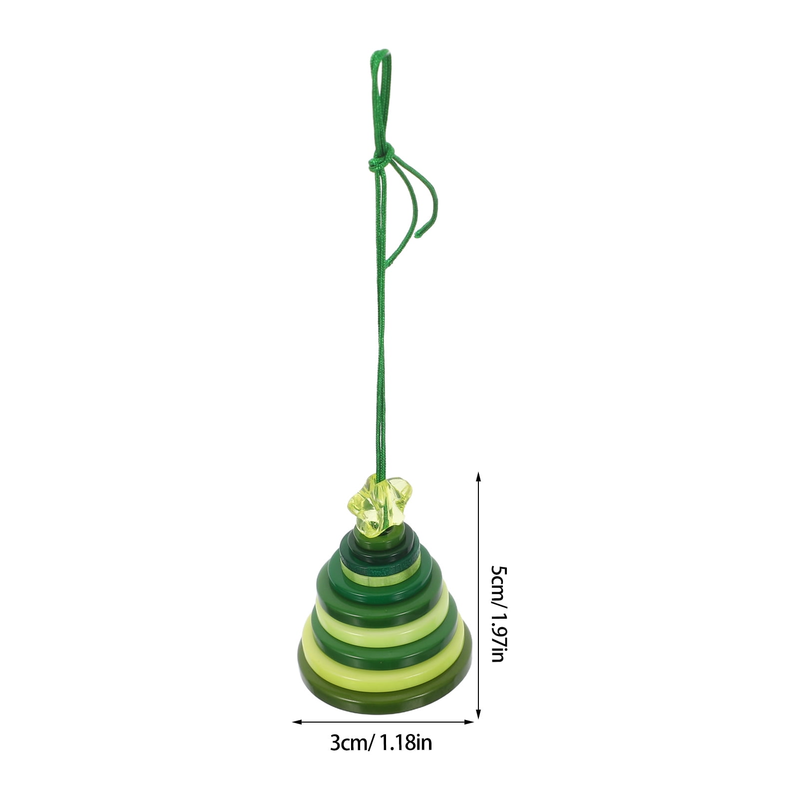 OUNONA Christmas Tree Ornament Kit, 1 Set Green Holiday Decorations for Crafting and Festive Season Fun