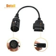 thumbnail image 6 of Unique Bargains 30cm 0.98ft 10 Pin to OBDII Cable Cord Diagnostic Adapter Cable Motorcycle for BMW, 6 of 6