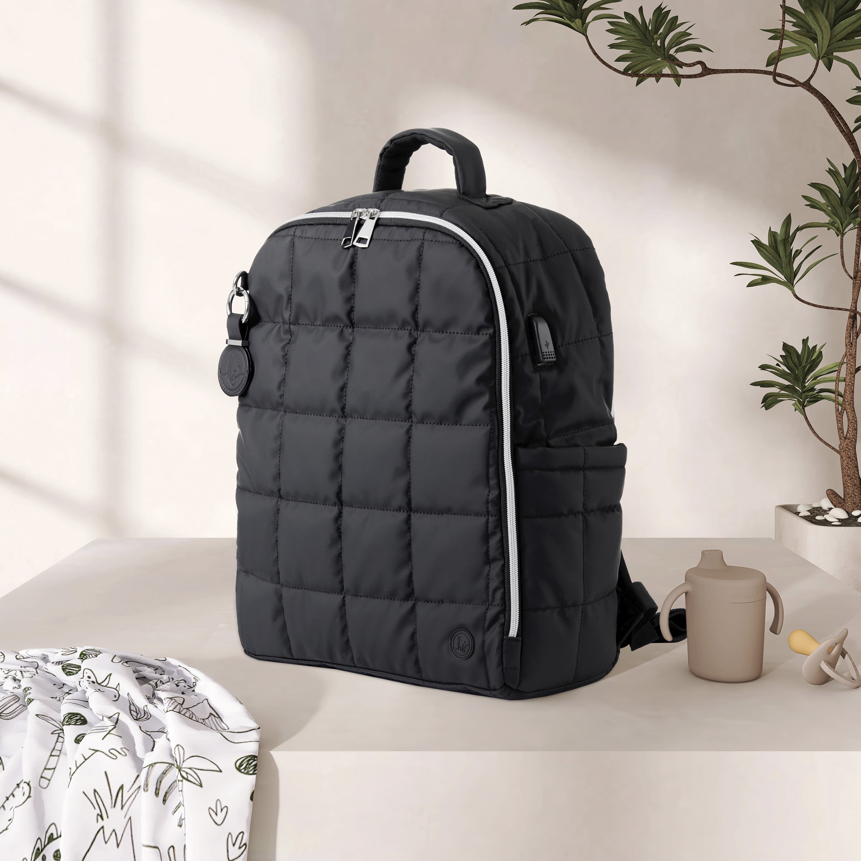 Ensemble de 5 sacs à dos Hannah & Sophia North, noir nuit