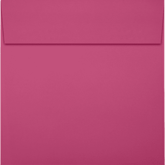 LUX Paper Square Invitation Peel & Press Envelopes, 6 1/2 x 6 1/2, Magenta Pink, 50 Pack