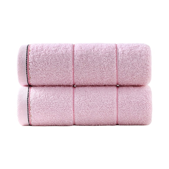 Kyusrd Hand Towels for Bathroom,Cotton Soft Absorbent Decorative Hand Towel for Face Spa Bath Gym Kitchen,Pink,35x75cm