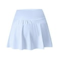 thumbnail image 6 of vigerkar Women Mini Tennis Skirts with Shorts High Waisted Golf Skirts Pleated A Line Short Skirt Flowy Workout Sport Athletic Skorts 2025 Blue, XL, 6 of 6