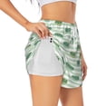 thumbnail image 3 of Lsque Cute Crocodile Printed Women's Running Shorts with Liner Pockets,Elastic Quick Dry Workout Athletic Gym Yoga Shorts,Womens High Waist Shorts-Large, 3 of 9
