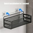 thumbnail image 4 of Metal Storage Basket, Wall Mounted Rack, Stainless Steel Kitchen and Bathroom Organizer with Hooks, Durable Hanging Storage for Toiletries and Seasonings, 4 of 7