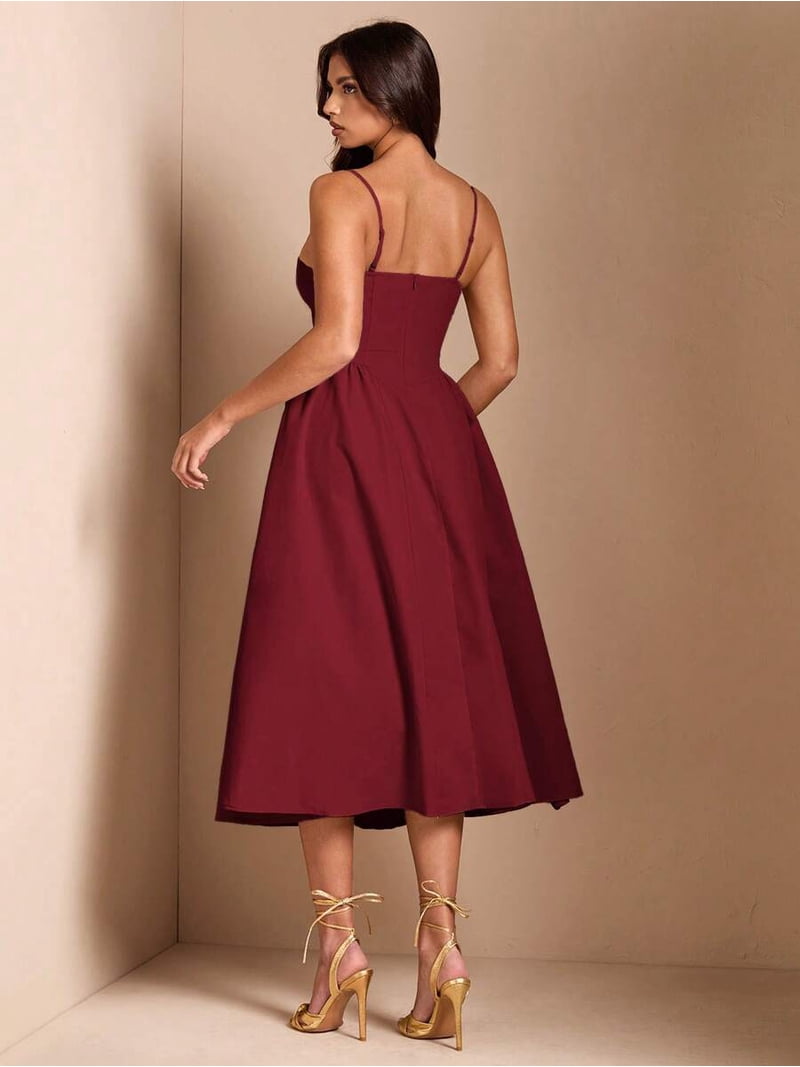 burgundy mermaid dress DAKOTA Formal style prom dress with Lilly Maternity Enchanted Floral Material:Mocacchino model_dominique
