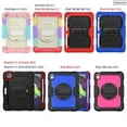 thumbnail image 3 of For IPad 10.2 7th 8th 9th 10th Gen Air 2 3 4 5 10.9 Mini 6 9.7 Pro 11 Tablet Case Kids Silicone PC Armor Stand Shockproof Cover 02 Rianbow Pink IPad 5th 6th Gen 9.7, 3 of 6