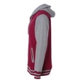 thumbnail image 2 of Independent Trading Co. Unisex Heavyweight Varsity Full-Zip Hooded Sweatshirt Size up to 3XL, 2 of 5