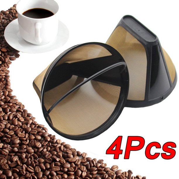 Reusable Coffee Filter Permanent ConeStyle Coffee Maker Machine Filter