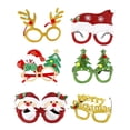 thumbnail image 3 of Gafas de terre, novedad, accesorios para fotografía, sombreros de Santa Claus, gafas , accesorios para fotografía, divertidos adornos navideños, disfraz PIEZAS B 18 PCS B, 3 of 7