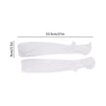 thumbnail image 3 of 2-Piece 21 Inch White Ice Silk Cooling Arm Sleeves with Thumb Holes - UPF 50 Sun Protection Compression Sleeves for Outdoor Sports & Driving, 3 of 7