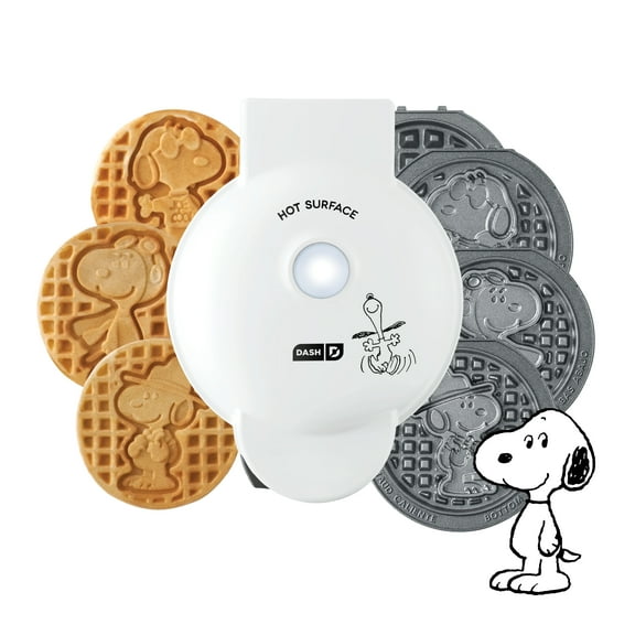 Peanuts x Dash Snoopy MultiMaker® Mini System, 4 Plates, White