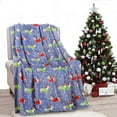 thumbnail image 3 of Plazatex Holiday Dogs In Sweaters Design Micro Plush Throw Blanket - 50x60", Multicolor, 3 of 4