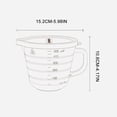 thumbnail image 3 of Antqov Modern Transparent Baking Measuring Cup Microwaveable Glass Cooking Cup with Handle Home Kitchen Baking Bowl, Home Accessories, 3 of 9