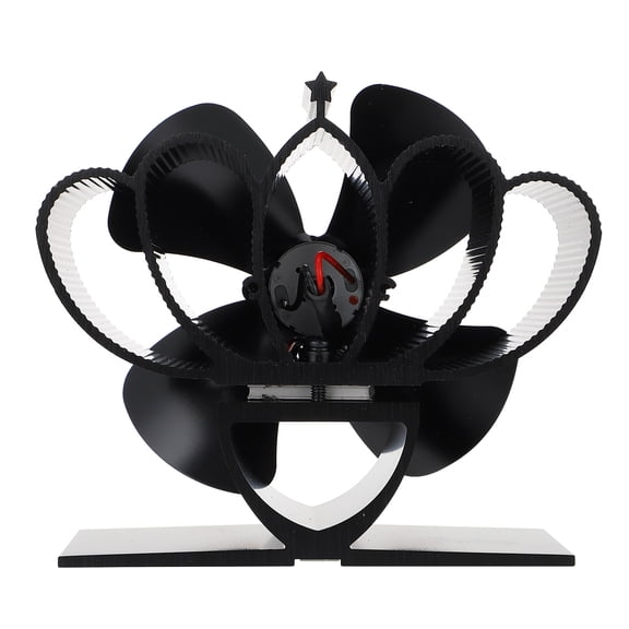 AURARMLET Wood Burning Fireplace Fan Black 1Pack