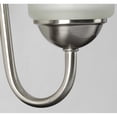 thumbnail image 5 of Progress Lighting Classic 1-Light Bath Wall Light, Brushed Nickel, Etched Glass Shade, 5 of 7