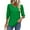A-Green, variant on UVN Summer Blouses for Women 3/4 Sleeve Shirts Ladies Casual Crew Neck Womens Tunic Tops