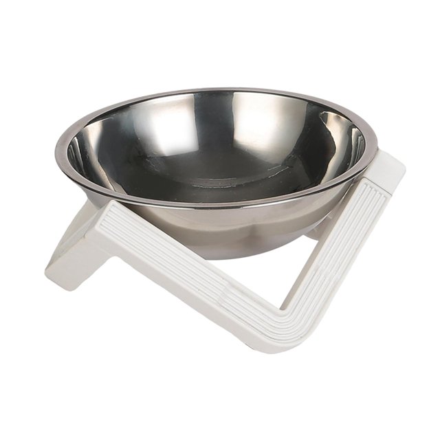 Cuenco para gatos Yuyangstore Alimentador de agua ajustable Acero Blanco
