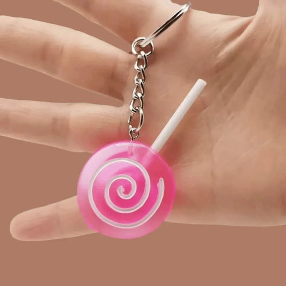 Lollipop Sucker Candy Keychain Charm
