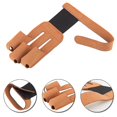 thumbnail image 1 of Protector de dedo de tiro con arco de cuero de vaca artificial Protector de lengüeta de dedo para recurvo (1 pieza, marrón) ZefeiWu  8390612516559, 1 of 1