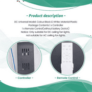 Universal Ceiling Fan Remote Control Kit 40W 6-Speed Timing Function Replacement for DC Fans & Lights