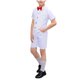 thumbnail image 1 of Odeerbi Chicos 4 Pcs Caballero Traje Formal Manga Corta Vestido Camisa + Traje Pantalones Cortos + Chaleco + Corbata Escenario Rendimiento Trajes Conjunto, 1 of 4