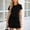 Black, variant on Women's 2 Piece Skirt Sets Short Sleeve Tshirt Matching Tennis Skort Summer Beach Vacation Outfits Loungewear Sets
