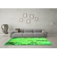 thumbnail image 3 of Ahgly Company Indoor Square Oriental Green Industrial Area Rugs, 4' Square, 3 of 4