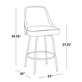 thumbnail image 3 of LumiSource Studded Marcel 27" Fixed-Height Counter Stool - Set of  2, 3 of 11