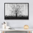 thumbnail image 3 of wall26 Canvas Print Wall Art Black &amp; White Wood Panel Tree Silhouette Nature Wilderness Illustrations Modern Art Rustic Relax/Calm Multicolor for Living Room, Bedroom, Office - 24"x36", 3 of 5