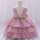 thumbnail image 1 of Vestido de bebé, vestido de novia con encaje calado, vestido lavado, vestido de princesa de algodón para niños, vestido, 1 of 6