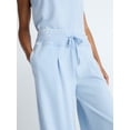 thumbnail image 4 of Scoop Women's Pleated Wide-Leg Sweatpants, 29'' Inseam, Sizes XS-XXL, 4 of 5