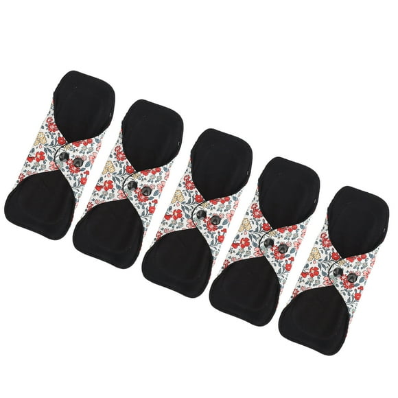 5 Pcs Serviettes Féminines Réutilisables Lavables en Coton Produits d'Hygiène pour Femmes
