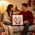thumbnail image 5 of PiGOGI Christmas theme Pillow Covers Festive Throw Pillow Cases Xmas Decorative Cushion Covers Soft Washable for Sofa Bedroom Polyester, 5 of 7