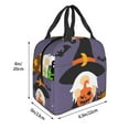 thumbnail image 3 of Easygdp Halloween Gnomes Bolsa Térmica Premium - Tela Oxford Impermeable, Gran Capacidad, Bolsillo Frontal, Unisex para Trabajo, Escuela, Actividades al Aire Libre y Picnics, 3 of 8