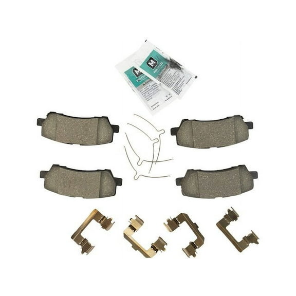Rear Brake Pad Set - Compatible with 2015 - 2022 Ford Mustang 2016 2017 2018 2019 2020 2021
