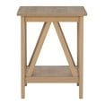 thumbnail image 4 of Linon Titian Indoor End Table with Shelf, 22" Tall, Rustic Driftwood, 4 of 10