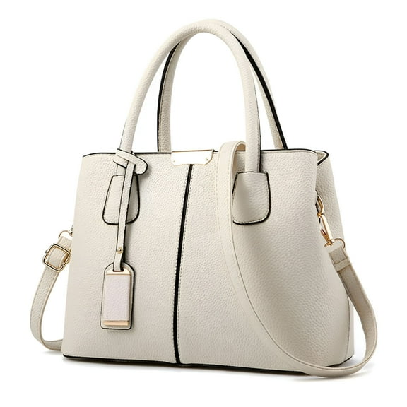 GASTROPOD Women Leather Handbag Crossbody Shoulder Bag Tote Satchel Messenger Purse Beige