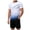 Summer_SETS287-White, variant on UAYOTSE Mens Short Sets Workout Sets Athletic Clothes Soccer Shirts Shorts Basketball Running Gym Football Outfits Summer,Sizes XL