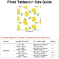 thumbnail image 6 of Summer Yellow Lemon Fitted Tablecloth with Elastic for 34x34 inch Square Folding Tables Washable Stretchy Spandex Card Table Covers Cloth Fabric Table Cloths Not Vinyl, 6 of 6