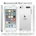 thumbnail image 2 of iPod Touch 7th Generation Case, iPod Touch 6 Case, iPod Touch 5 Case, Full Body Clear Bumper Protection Case [with Screen Protector] Hybrid Back Silicone Rubber TPU Bumper Gradient Phone Case - Clear, 2 of 7