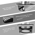 thumbnail image 2 of Salida de aire de campana cuadrada de acero inoxidable 304, ventilación de pared, cubierta de ventilación de pared exterior cuadrada, 100 mm 4 pulgadas, 2 of 3