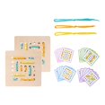 thumbnail image 3 of Regalos de San Valentín para niños, juego de enhebrado de cuerda, aprendizaje preescolar creativo Montessori, juguete con forma de encaje para niños, 3 of 9